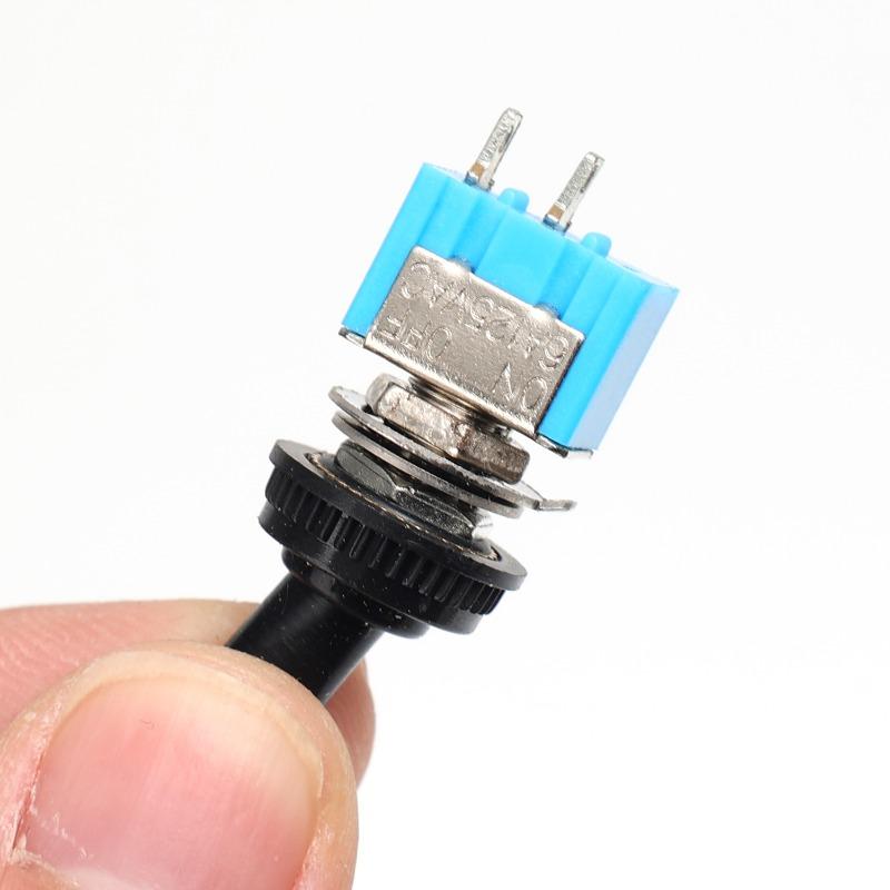 Mini Toggle Switch Waterproof Cap MT S101 SPST 2 Pin ON OFF Position Switch Marine Boat Car Truck Dash Modification Part Control
