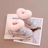 Winter Girls' Warm Snow Boots Fleece-lined and Thickened Princess Boots Warm Cotton Shoes