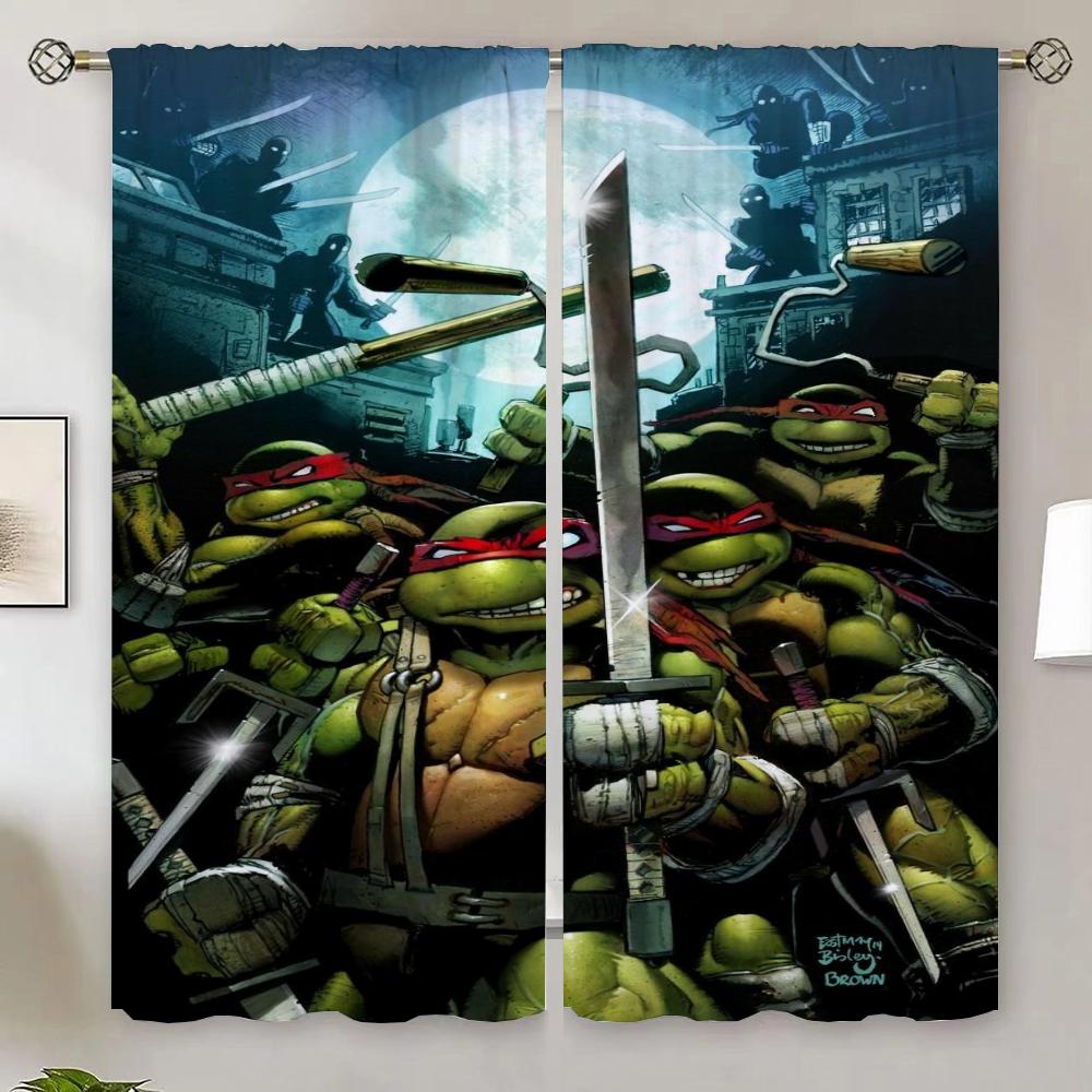 

Шторы для ванной комнаты для гостиной 2 элегантных предмета Ninja T-Turtles дешевые шторы с бесплатной доставкой затемняющие затемняющие шторы 100% W86xH183cmx2pcs-CL