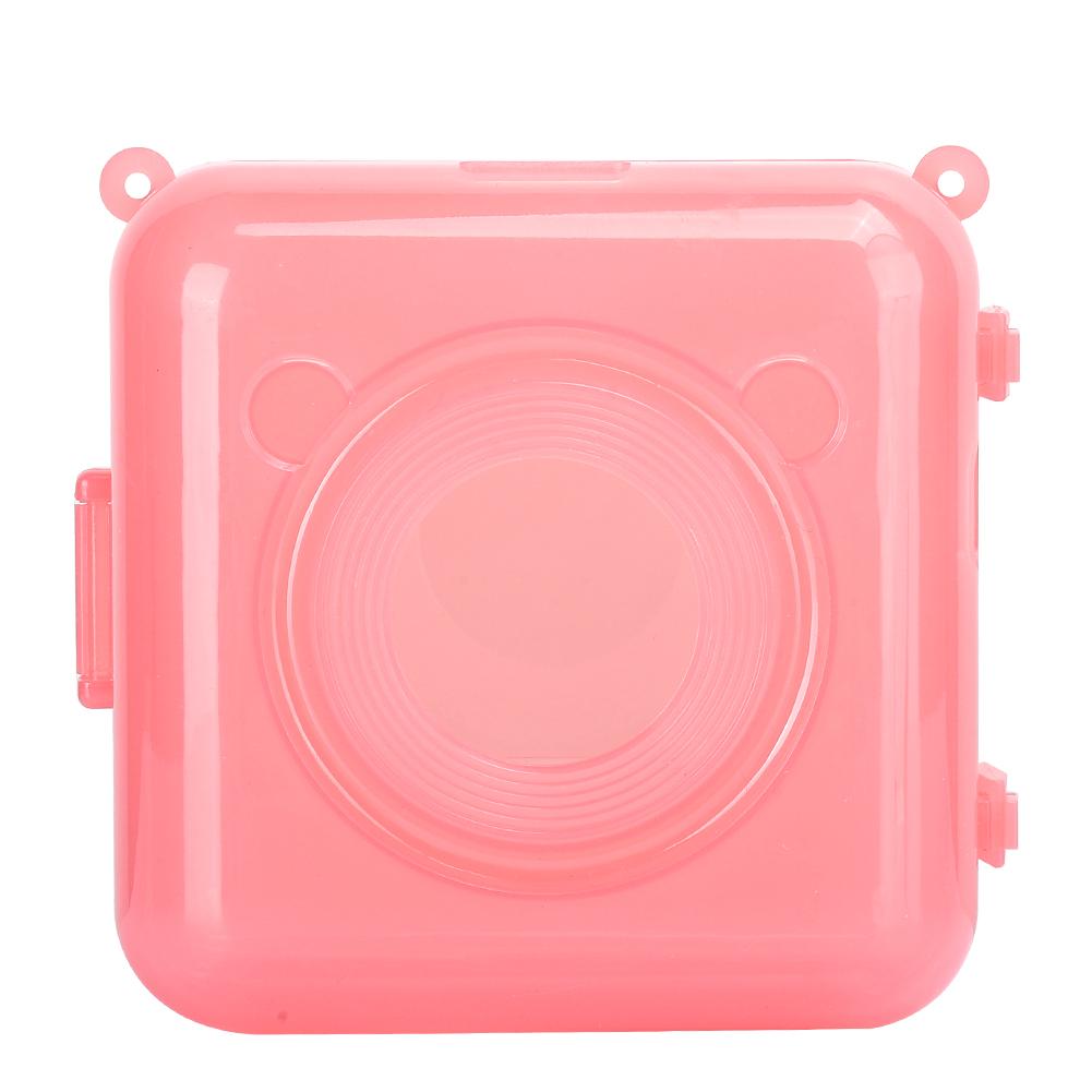 Schutzhülle PC für Peripage   Bluetooth Handy Tasche Thermisch Haftnotiz Barcode Drucker Rosa