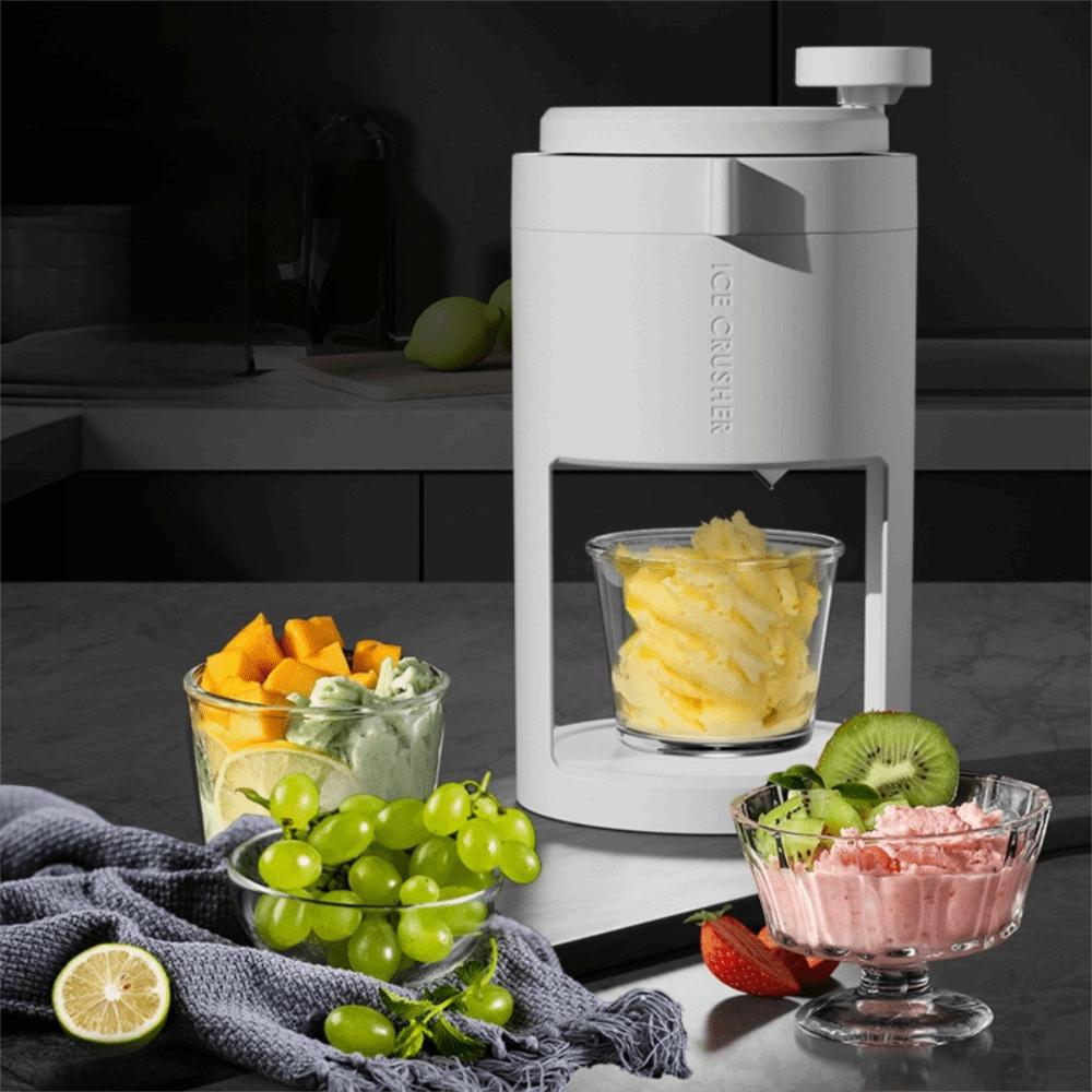 Pressure Spring Anti-Slip Design Ice Shaver Detachable Ice Crusher Safe Slushies Maker Smoothies