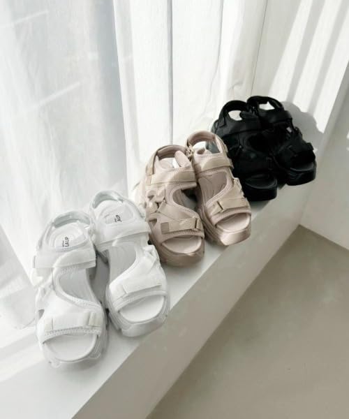 After Another Nice sports sandals 0151130030 M Ivory [One Clap] Thick-soled Women's