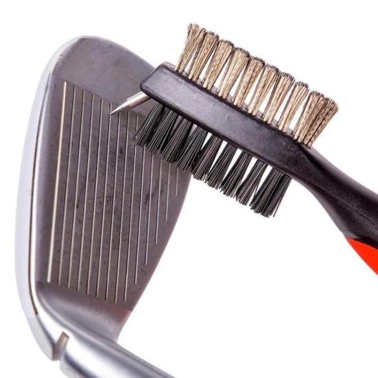 Club Cleaning Brush Convenient Sturdy Structure Golf Accessories Golf Pole Putter Double Sided