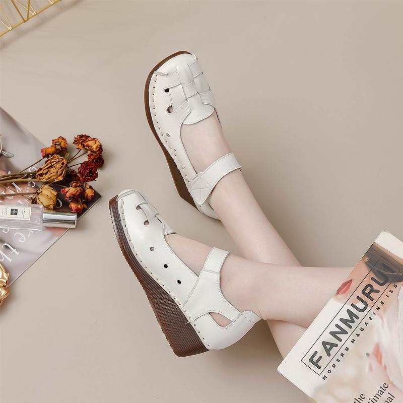 Retro Odinės Rankų darbo Platforminiai Šokių Sandalai Moterims (Pavasaris Vasara)