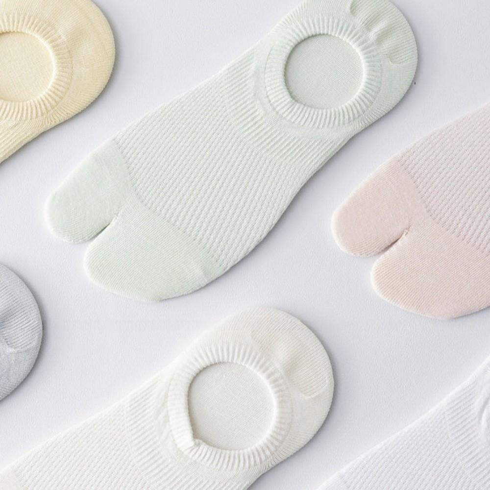 Effen Kleur Onzichtbare Tabi Sokken Katoen Twee Teennagels Sokken Casual Gespleten Teen Boot Sokken Lente