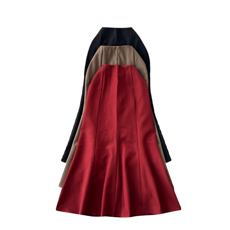 Fashion Business Simple High Waist Sheath Fishtail Skirt