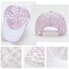 Cute Daisy Embroidery Mesh Baseball Cap, Ladies Hollow Net Adjustable Sun Hat Outdoor Visor Cap