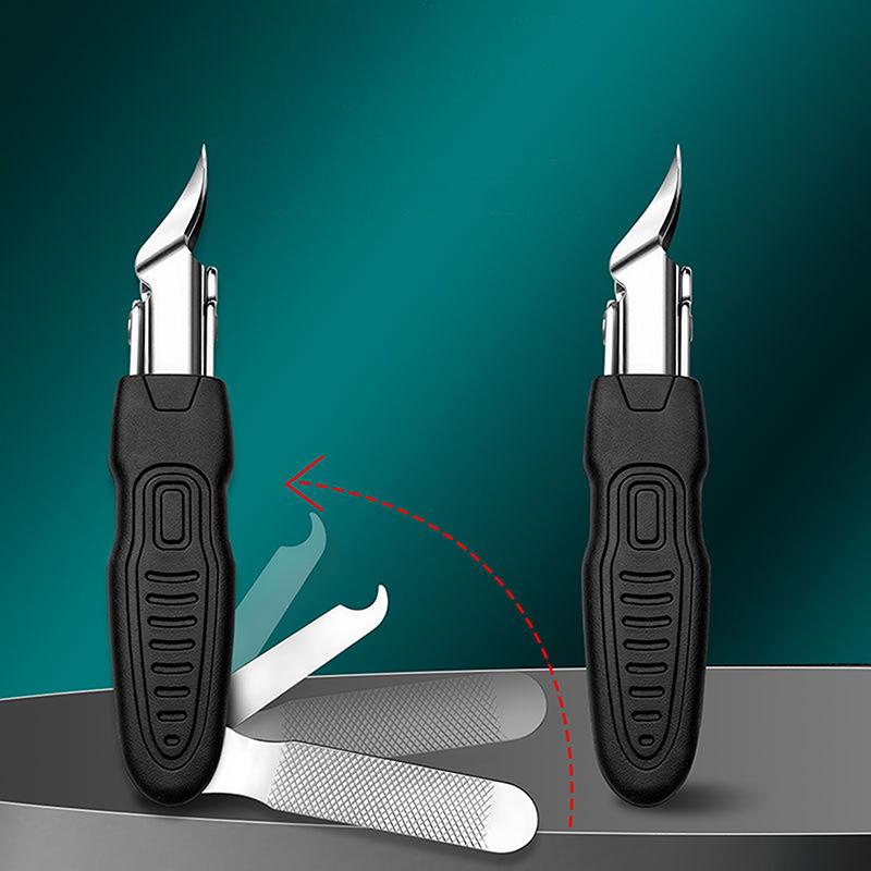 3-In-1 Anti-Splash Nail Clippers Multi-Style Ingrown Toenail Cuticle Cutter Diagonal Pliers Household Nail Trimmer Manicure Tool