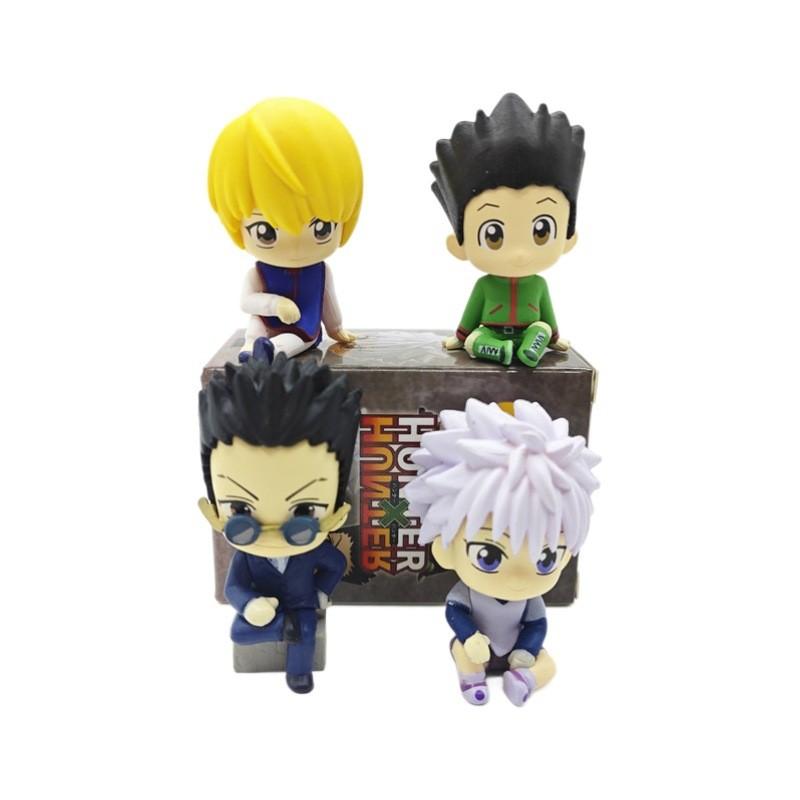 Cute Pvc Hunter X Hunter Miniature Sitting Figurine Blind Box Collectible Set
