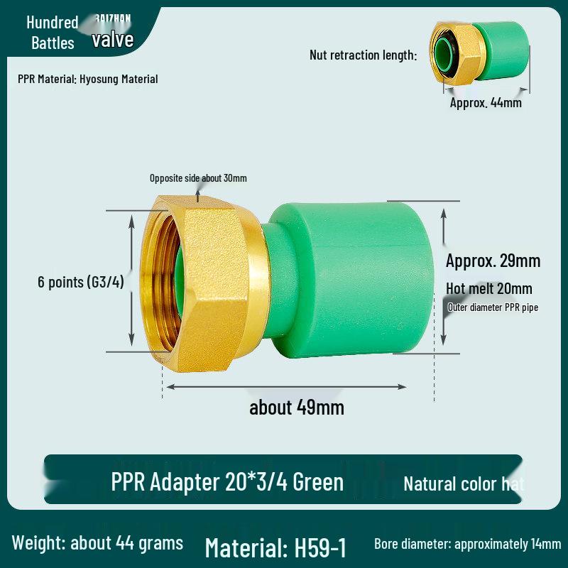 Copper Underfloor Heating Manifold Adapter, 6-Point to PPR20 Connector Heating Pipe Distributor.