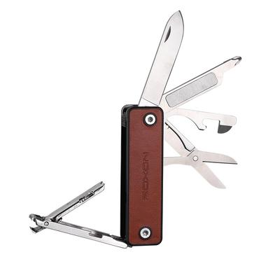 ROXON M4 Portable Nail Clipper Tool with Leather Pocket Knife with Safety Personal Care Product with Functions Such As Nail Bottle Making a Practical