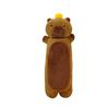 Long Kapibara Throw Pillow Top Orange Capybara Doll Plush Toy Children Sleeping Rag Doll