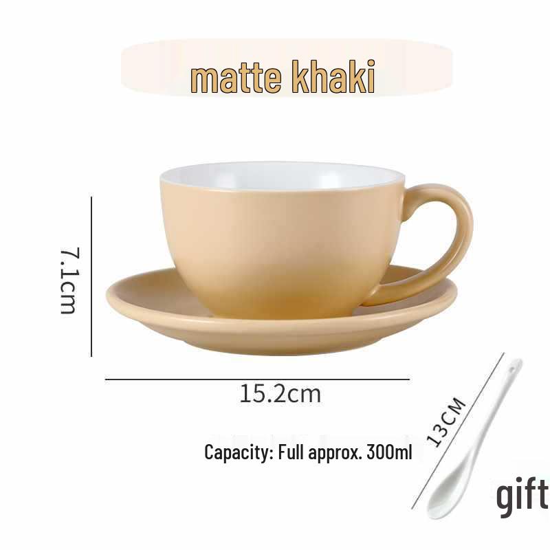 European Ceramic Coffee Set: Professional Latte Art, Cappuccino & Sawada Cups