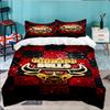 Red Bulls Basketball 3PCS Bedding set,Ideal for 1pc Duvet Cover And 2pcs Pillowcases Perfect for Fan gift,Ideal for Bedroom, Dormitory
