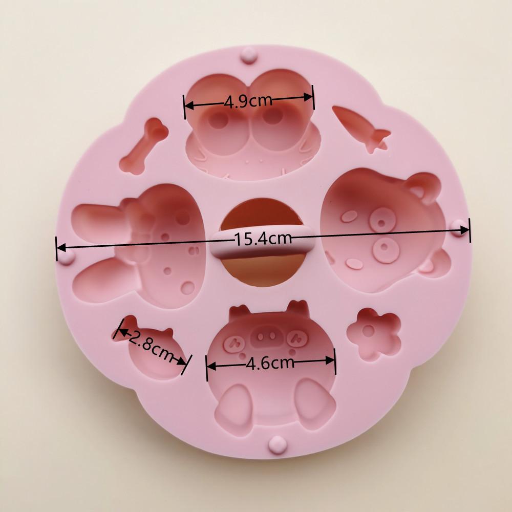 Silicone Cake Mold, Steam Rice Cake Mold, Cartoon Shape, Hair Cake Mold, Can Be Steamed Design, Baby Baby Auxiliary Food Molds