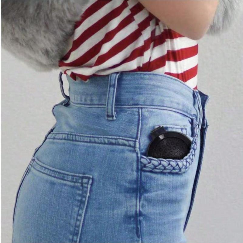 1pz Specchio da Viaggio Pieghevole Spazzola per Capelli Rotonda Pieghevole Tascabile Mini Pettine per Capelli Pettine Massaggianti per Capelli Compatto da Viaggio per Donne Ragazze
