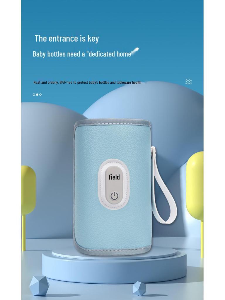 Universal Portable Baby Bottle Insulated Sleeve for Constant Temperature and Heating