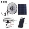 5,2W 8-Zoll Solar Abluftventilator Kit Luftabsauger Mini Ventilator Solarpanel Powered Lüfter für Hunde Hühnerstall