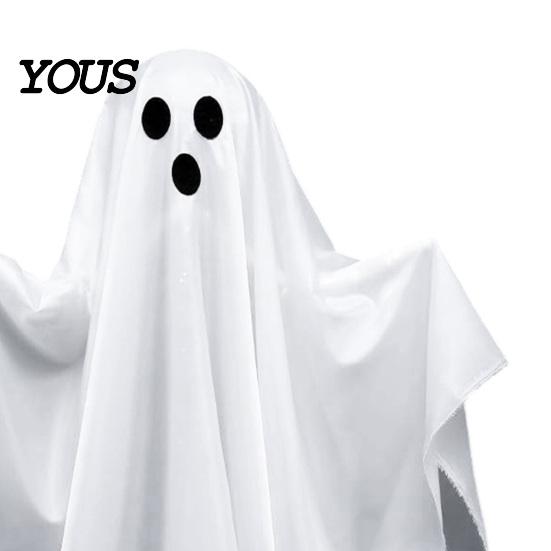 Ghost Prop for Porch Halloween Decoration, LED Light Up Standing Ghost, Indoor Outdoor Atmospheric Spooky White Porch, Yard, Lawn, Garden Decor Props