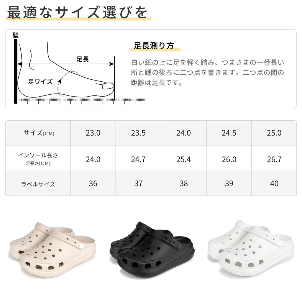 Platform Clog Comfortable To Walk EVA Cute for Outdoor Wear [kamafy] Women's Sandals, In, Sandals, 2-Way, Lightweight, Breathable, Non-Steamy,