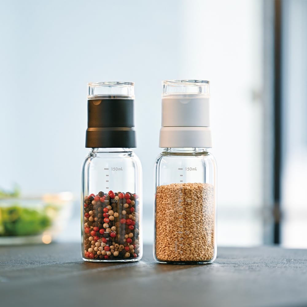 HARIO Spice Mill, Sesame Seed Only, 150ml Capacity, Pale Gray, SMGN-150-PGR