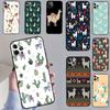 Llama Alpaca Pattern Case For iPhone 15 Pro Max 14 13 12 11 16 17 Pro Max Mini 15 16 Plus 16e 17 Air Phone Cover