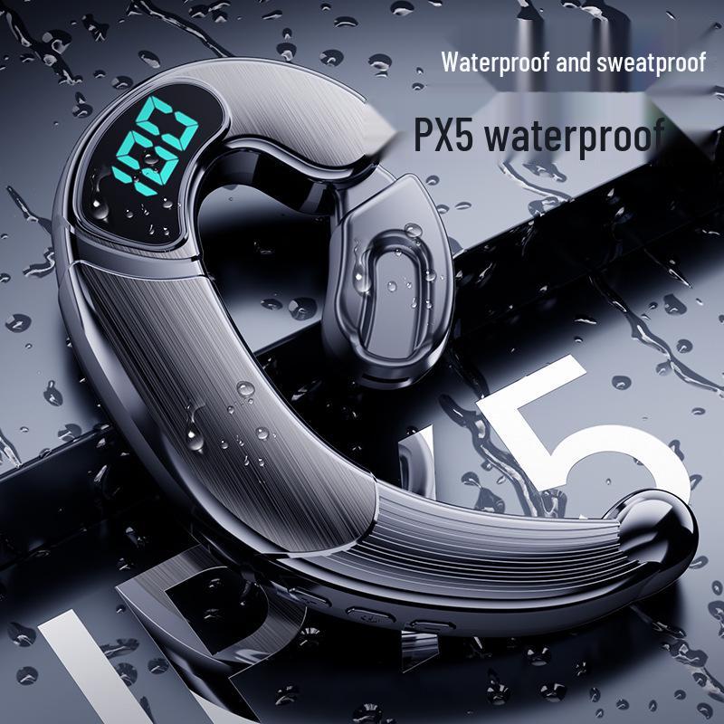 2024 In-Earless Bone Conduction Bluetooth Headphones, Ear-Hook Design, with 5.3 Chip and Ultra-Long Battery Life, Unisex.