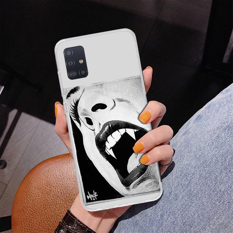 Gothic Vampire Scarlet Art Phone Case For Samsung Galaxy A52 A32 A22 A12 A51 A31 A50S A30S A20S A10S Note 20 Ultra 10 Plus S10 A