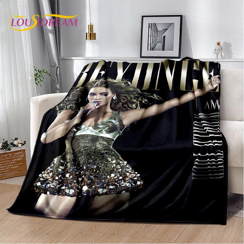 3D Latest Beyonce Giselle Knowles Soft Plush Blanket,Flannel Blanket Throw Blanket for Living Room Bedroom Bed Sofa Picnic Cover