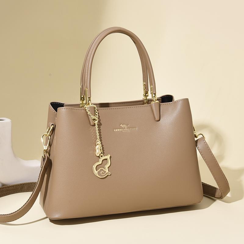 3-Layer Pocket Design New Luxury Designer Women's Handbag Fashion Trendy Ladies Shoulder Bag Simple Vintage Girls Shopping Tote