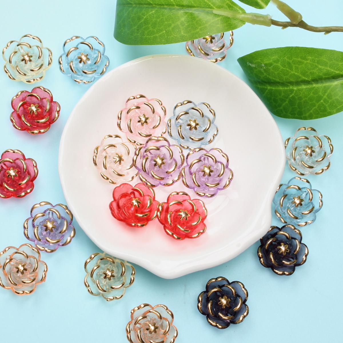 

20шт. Аксессуары для изготовления цепочек для телефона своими руками, 18,6 мм, розовые бусины, акрил