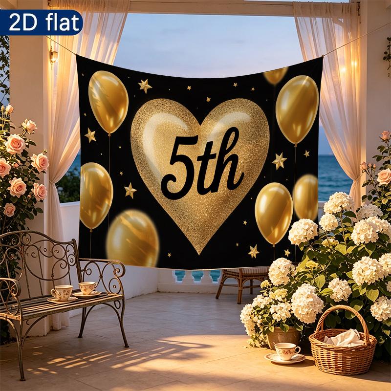 Party Backdrop Heart Photo Booth Background Front Door Decor