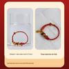 2026 Year of the Horse Agate Zodiac Bracelet: Fire Woven Rope with Five Elements - Rat, Ox, Tiger, Rabbit