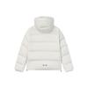 Fila Solid Color Hooded Down Jacket Women Jackets Coconut-White F11W346906F-IV