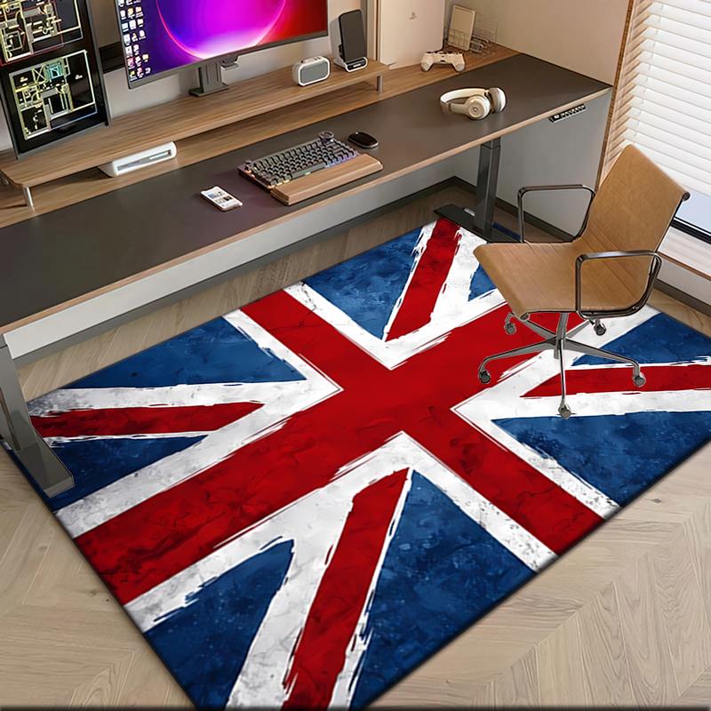 1pc British flag Carpet Rug for Living Room Bedroom Home Sofa Decoration,Kids play Non-slip Floor Mat
