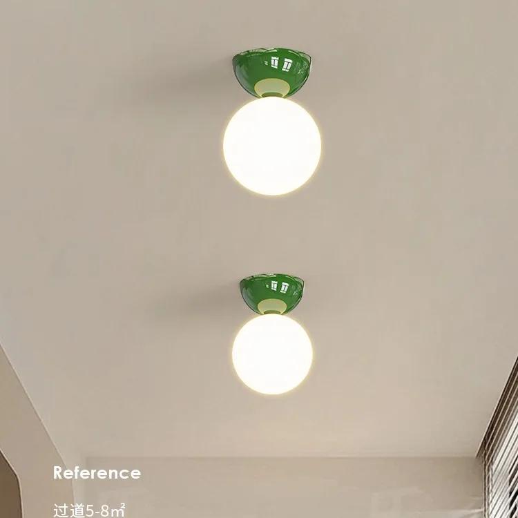Bauhaus Dome Ceiling Lamp Corridor Medieval Cloakroom Ceiling Light Simple Cream Series Home Decoration Balcony Entrance Lamp