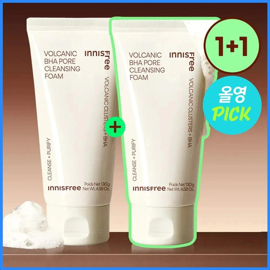 INNISFREE Volcanic BHA Pore Cleansing Foam 130g Double Pack 130g Double Pack