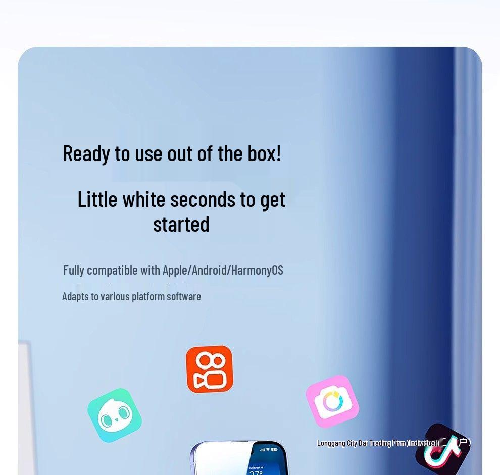 360° Rotating Selfie Stick & Face Tracking Gimbal for Live Streaming