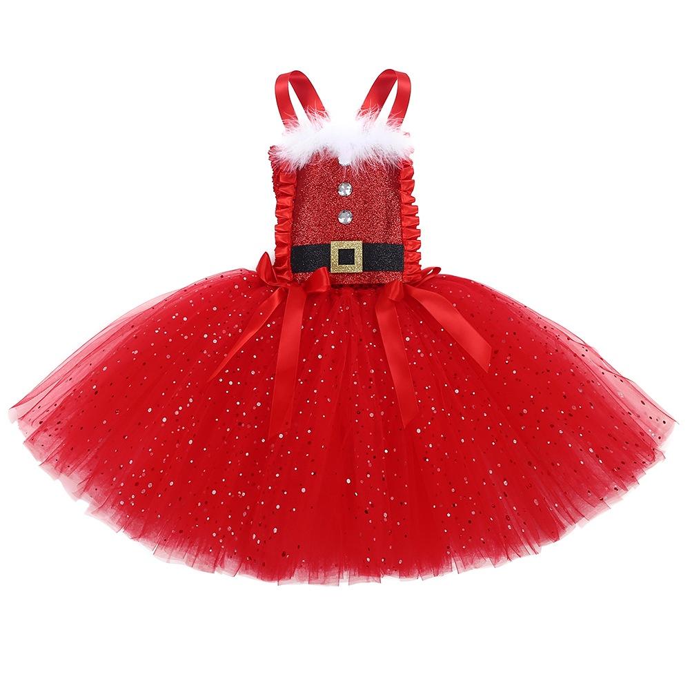 Christmas Tutu Dress For Girls European American Style Soft And Safe Suitable For All Seasons