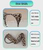 Set Maschera di Halloween per Bambini con Fascia Testa Testa di Leopardo e Orecchie da Gatto con Adesivi per il Viso
