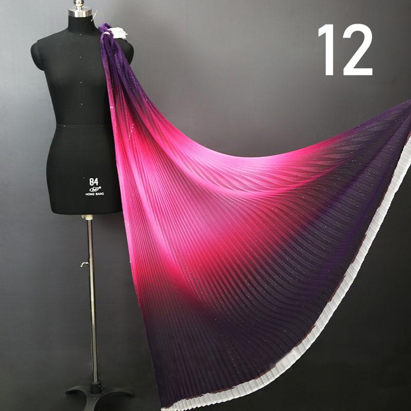 Gradient Plissee Mesh Stoff Akkordeon Plissee Stoff Für DIY Kleid Bühne Kostüm Hanfu Mode Hintergrund Decor Designer Stoff