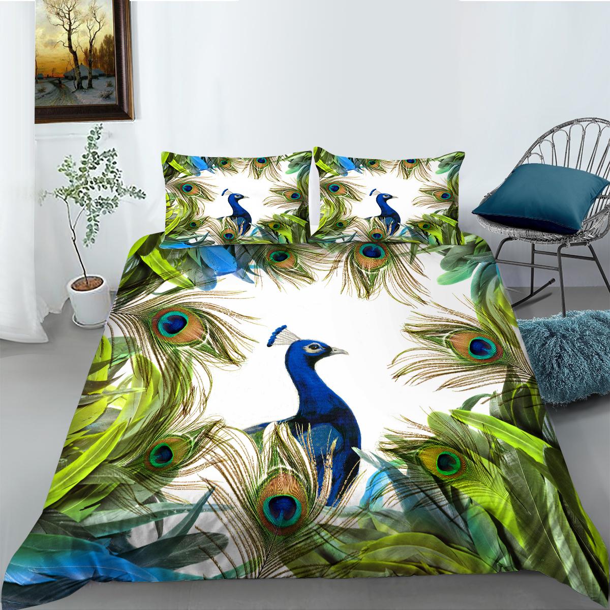 

Комплект постельного белья с 3D принтом животных, комплекты покрывал, постельное белье, домашнее постельное белье, наволочка, мягкий полиэстер, детский декор для спальни Single 135x200cm