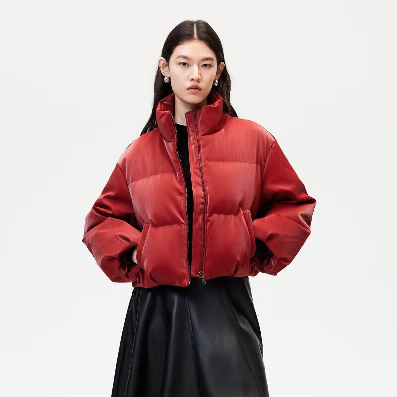 

VEROMODA Women s Glossy Short Puffer Down Jacket S