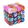 12mm D6 Acrylic Dices Mini 6-sided Two Color Cube Round Corner Game Dice for Club Party DND RPG Board Game Bar Table Add- Practical Use