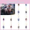 Eye-catching Honkaistarrail Iron Pendant Keychain Multiple Color Options Available