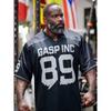 Fashion Version Loose Breathable Half Sleeve Men's Olive Jersey