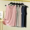 Damen Modal Camisole in großen Größen: Sommer Ärmelloses Locker sitzendes Oberteil im T-Shirt-Stil, Große Größe