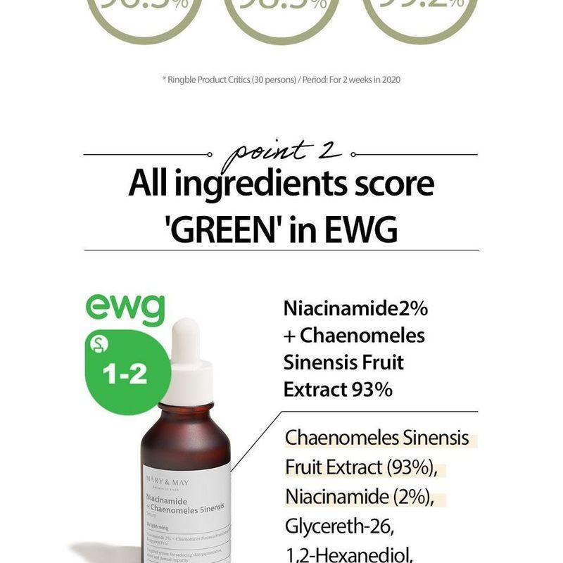 Mary&May - Niacinamide + Chaenomeles Sinensis Serum