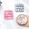 Christmas Themed Baking Mold Cake Silicone Mold for DIY Crafting Candy Fondant Molds Cupcake Chocolate Toppers Decor