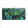 Vinyl Protective Mat with Modern Tropical Leaf Pattern 100X50 Cm